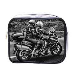 Motorcycle Riders At Highway Mini Toiletries Bag (one Side) by dflcprintsclothing