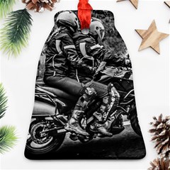 Motorcycle Riders At Highway Ornament (bell) by dflcprintsclothing