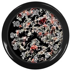 Like Lace Wall Clock (black) by MRNStudios