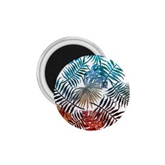 Blue tropical leaves 1.75  Magnets