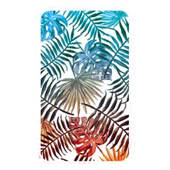 Blue tropical leaves Memory Card Reader (Rectangular)