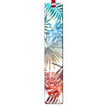 Blue tropical leaves Large Book Marks Front