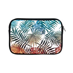 Blue Tropical Leaves Apple Ipad Mini Zipper Cases by goljakoff