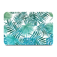 Blue Tropical Leaves Plate Mats by goljakoff