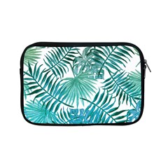 Blue Tropical Leaves Apple Ipad Mini Zipper Cases by goljakoff