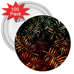 Tropical Leaves 3  Buttons (100 Pack)  by goljakoff