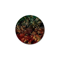 Tropical Leaves Golf Ball Marker