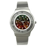 Tropical leaves Stainless Steel Watch Front