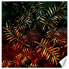 Tropical Leaves Canvas 16  X 16  by goljakoff