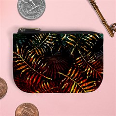 Tropical Leaves Mini Coin Purse by goljakoff