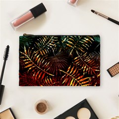 Tropical Leaves Cosmetic Bag (medium) by goljakoff