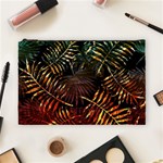 Tropical leaves Cosmetic Bag (Large) Front