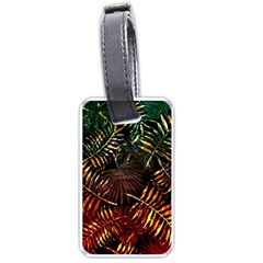 Tropical Leaves Luggage Tag (one Side) by goljakoff