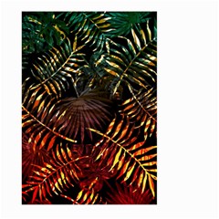 Tropical Leaves Large Garden Flag (two Sides) by goljakoff