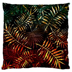 Tropical Leaves Large Cushion Case (two Sides) by goljakoff