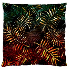 Tropical Leaves Large Flano Cushion Case (two Sides) by goljakoff