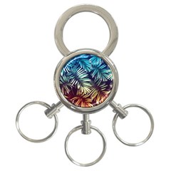 Tropic Leaves 3-ring Key Chain by goljakoff