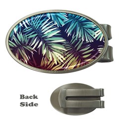 Tropic Leaves Money Clips (oval)  by goljakoff