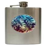 Tropic leaves Hip Flask (6 oz) Front