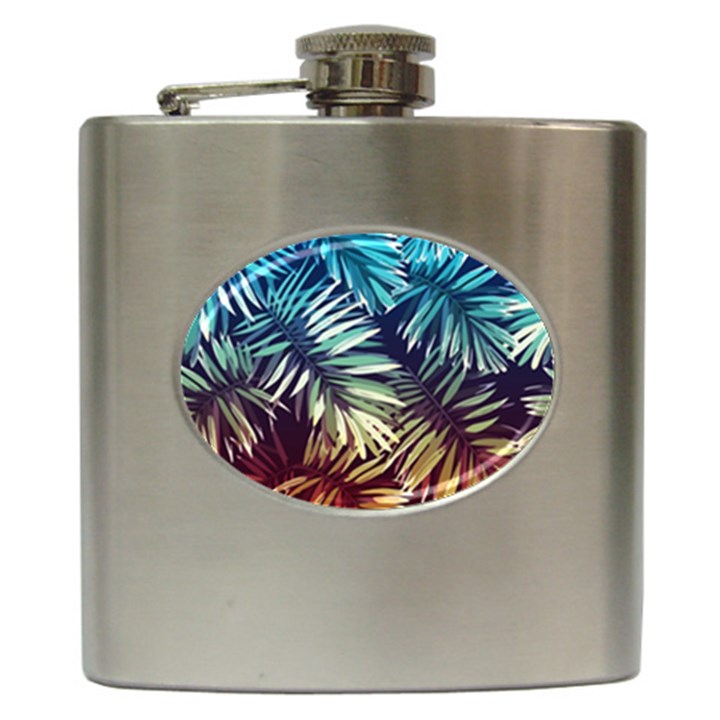 Tropic leaves Hip Flask (6 oz)