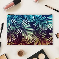 Tropic Leaves Cosmetic Bag (large) by goljakoff