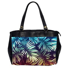 Tropic Leaves Oversize Office Handbag (2 Sides) by goljakoff