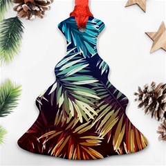 Tropic Leaves Christmas Tree Ornament (two Sides) by goljakoff