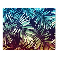 Tropic Leaves Double Sided Flano Blanket (large)  by goljakoff