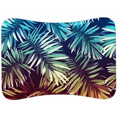 Tropic Leaves Velour Seat Head Rest Cushion by goljakoff