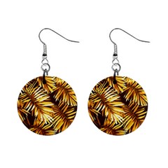 Golden Leaves Mini Button Earrings by goljakoff