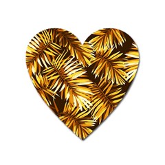 Golden Leaves Heart Magnet by goljakoff