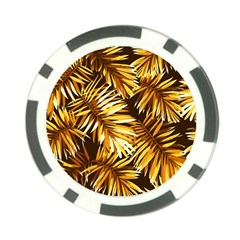 Golden Leaves Poker Chip Card Guard (10 Pack) by goljakoff