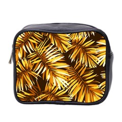 Golden Leaves Mini Toiletries Bag (two Sides) by goljakoff