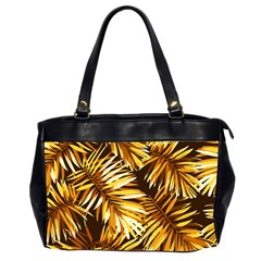 Golden Leaves Oversize Office Handbag (2 Sides) by goljakoff