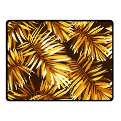 Golden Leaves Fleece Blanket (small) by goljakoff