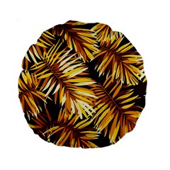 Golden Leaves Standard 15  Premium Round Cushions by goljakoff