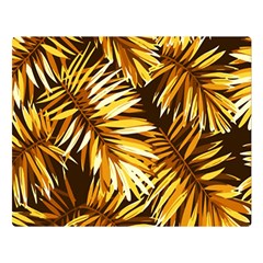 Golden Leaves Double Sided Flano Blanket (large)  by goljakoff