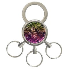 Purple Leaves 3-ring Key Chain by goljakoff