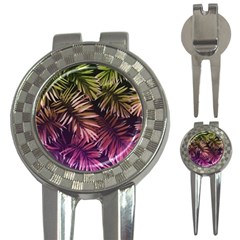 Purple Leaves 3-in-1 Golf Divots by goljakoff