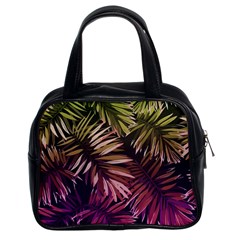 Purple Leaves Classic Handbag (two Sides) by goljakoff