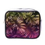 Purple leaves Mini Toiletries Bag (One Side) Front