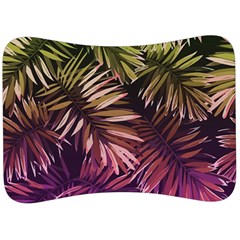 Purple Leaves Velour Seat Head Rest Cushion by goljakoff