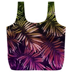 Purple Leaves Full Print Recycle Bag (xxxl) by goljakoff