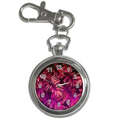 Pink Leaves Key Chain Watches by goljakoff