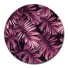 Rose Leaves Round Mousepads by goljakoff