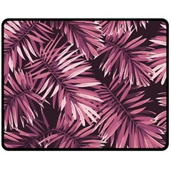 Rose Leaves Fleece Blanket (medium)  by goljakoff