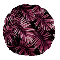 Rose Leaves Large 18  Premium Round Cushions by goljakoff