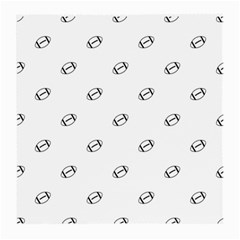 American Football Ball Motif Print Pattern Medium Glasses Cloth (2 Sides)