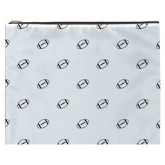 American Football Ball Motif Print Pattern Cosmetic Bag (xxxl) by dflcprintsclothing