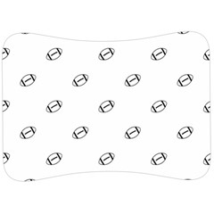 American Football Ball Motif Print Pattern Velour Seat Head Rest Cushion by dflcprintsclothing